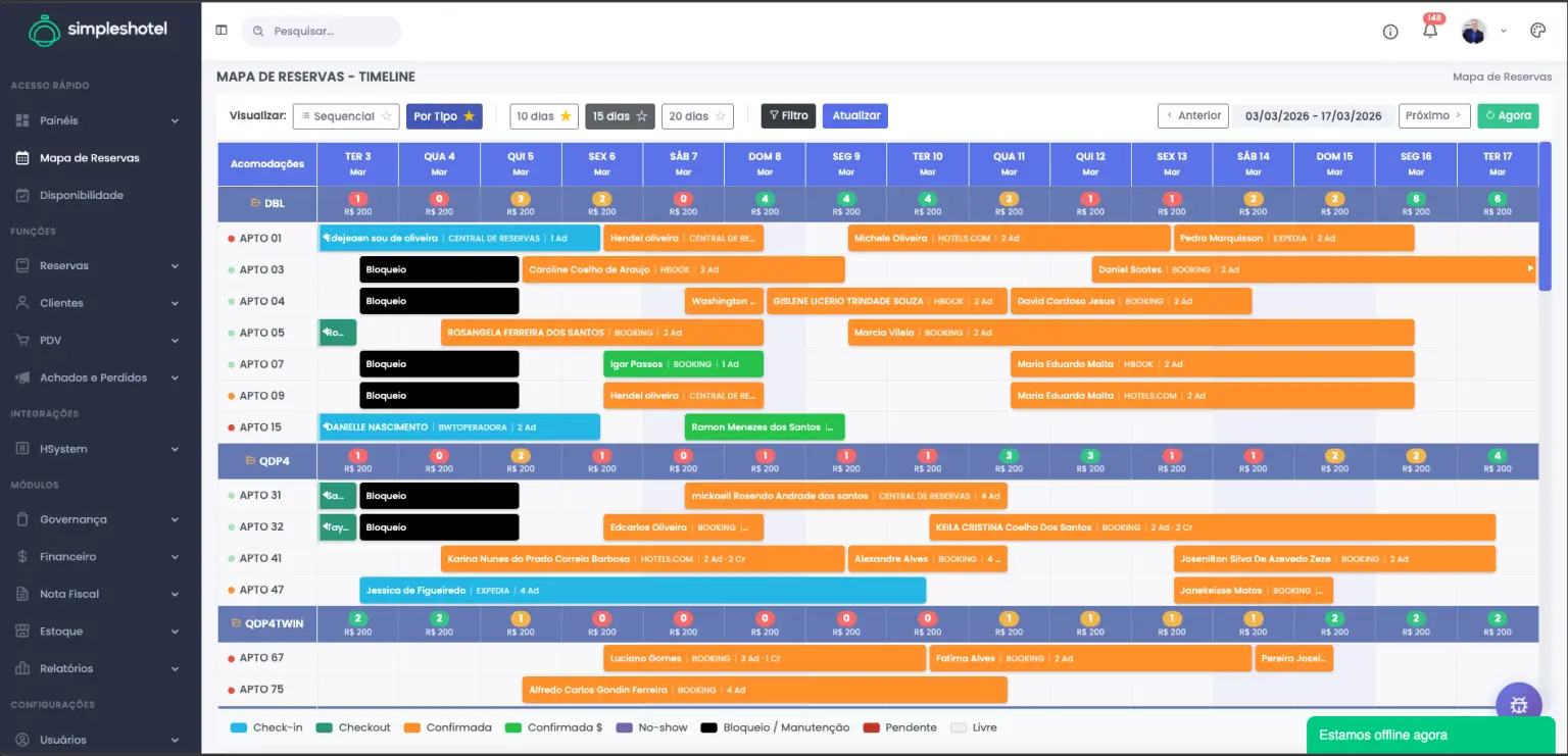 Novo Mapa de Reservas Simpleshotel 2026